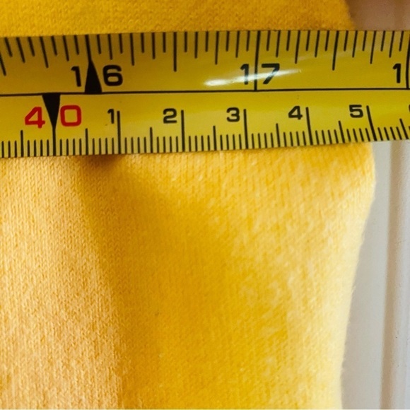 Land's End L/S Botton Up Cotton Blend Cardigan Butter Yellow Size SMALL (6-8) - Picture 6 of 8